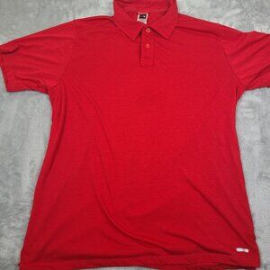 The North Face Shirt Mens XL Vapor Wick‎ Red Short Sleeve Tennis Golf Polo